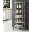 Atlin Designs 5 Shelf Bookcase in Gray and Marble