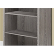 Atlin Designs 4 Shelf Bookcase with Adjustable Shelf in Dark Taupe