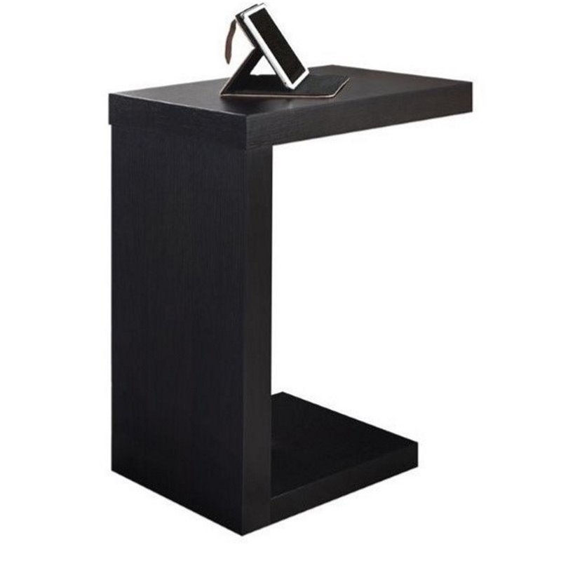 Atlin Designs Accent End Table in Cappuccino