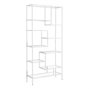 Atlin Designs Metal Bookcase in White