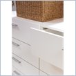 Atlin Designs Engineered Wood Contemporary Wood 8 Drawer Double Dresser in White