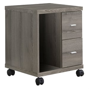 Atlin Designs Computer Printer Stand with Castors in Dark Taupe