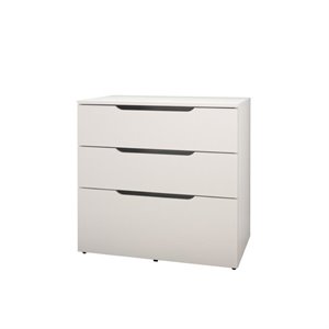 atlin designs 3 drawer file cabinet in white and melamine