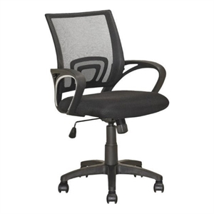 atlin designs mesh back swivel office chair in black
