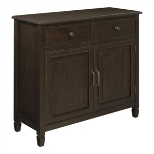 Atlin Designs Traditional Wood Entryway Storage Cabinet in Chestnut Brown