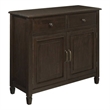 Atlin Designs Traditional Wood Entryway Storage Cabinet in Chestnut Brown