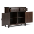 Atlin Designs Traditional Wood Entryway Storage Cabinet in Chestnut Brown