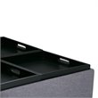 Atlin Designs Coffee Table Storage Ottoman in Gray