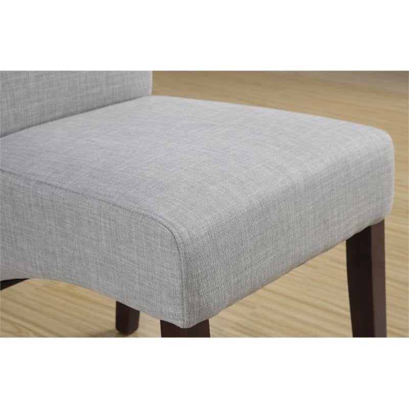 Atlin Designs Deluxe Parson Dining Chair in Dove Gray (Set of 2)