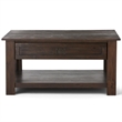 Atlin Designs Coffee Table in Distressed Charcoal Brown