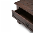 Atlin Designs Coffee Table in Distressed Charcoal Brown