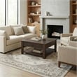 Atlin Designs Coffee Table in Distressed Charcoal Brown