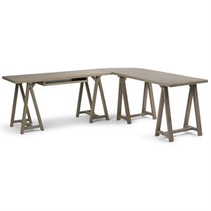 atlin designs l shaped home office desk in distressed gray