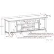 Atlin Designs Transitional Wood TV Stand for TVs up to 72