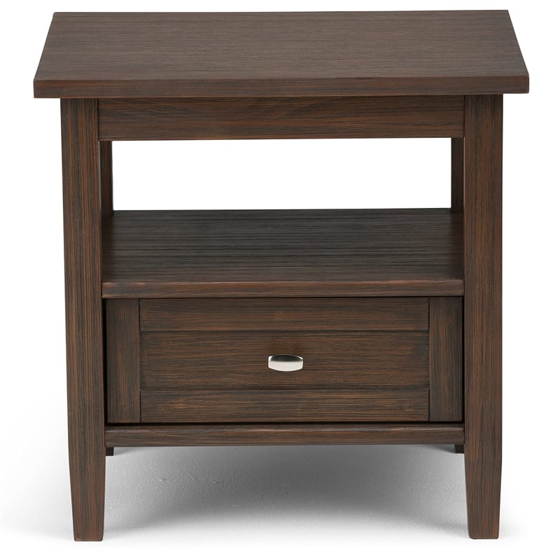 Atlin Designs End Table in Farmhouse Brown
