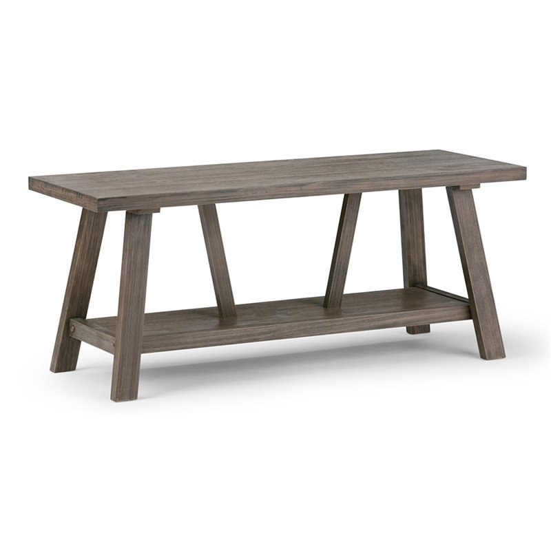 Atlin Designs Entryway Bench in Driftwood