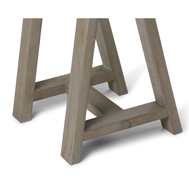 Atlin Designs Console Table in Distressed Gray
