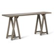 Atlin Designs Console Table in Distressed Gray