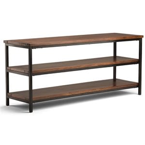 Atlin Designs 60&quot TV Stand in Dark Cognac Brown