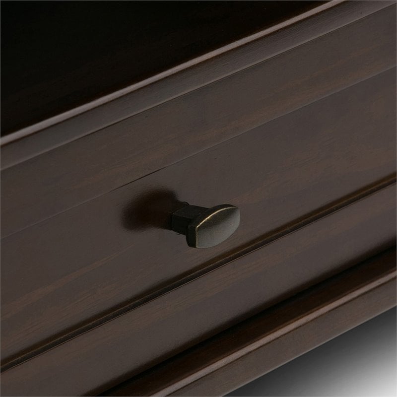 Atlin Designs 2-Drawers Coffee Table in Tobacco Brown