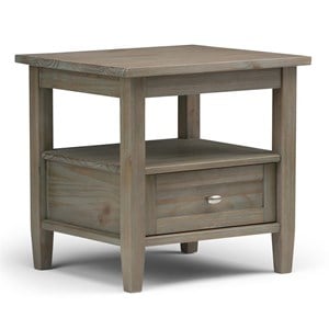 Atlin Designs End Table in Distressed Gray