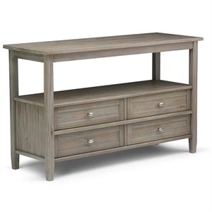 atlin designs console table in distressed gray