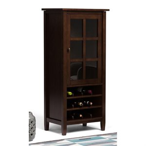 atlin designs wine cabinet in tobacco brown