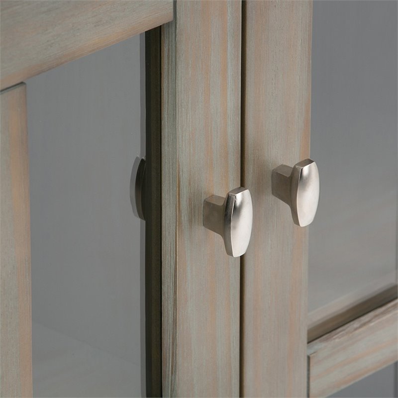 Atlin Designs Accent Cabinet in Distressed Gray