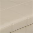 Atlin Designs Storage Ottoman in Satin Cream