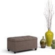 Atlin Designs Storage Ottoman in Fawn Brown