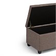 Atlin Designs Storage Ottoman in Fawn Brown