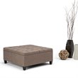 Atlin Designs Storage Coffee Table Ottoman in Fawn Brown