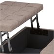 Atlin Designs Storage Coffee Table Ottoman in Fawn Brown