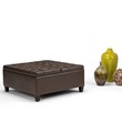 Atlin Designs Storage Coffee Table Ottoman in Chocolate Brown