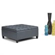 Atlin Designs Storage Coffee Table Ottoman in Stone Gray