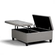 Atlin Designs Storage Coffee Table Ottoman in Dove Gray