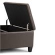 Atlin Designs Storage Coffee Table Ottoman in Chocolate Brown