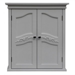 atlin designs 2-door wall cabinet in white