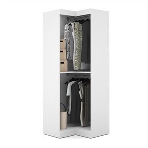 Atlin Designs 32&quot Corner Storage Unit in White