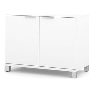 atlin designs 2-door storage unit in white