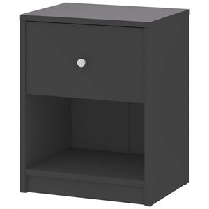 atlin designs 1 drawer nightstand in gray