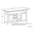 Atlin Designs Transitional Wood TV Stand for TVs up to 54