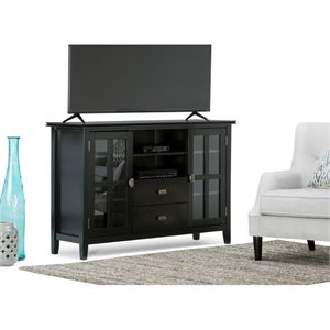 Atlin Designs 53&quot Tall TV Stand in Black