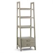 Atlin Designs 4 Shelf Ladder Bookcase in Saddle Brown