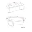 Atlin Designs Storage Bench in Natural
