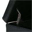 Atlin Designs Faux Leather Storage Bench in Black