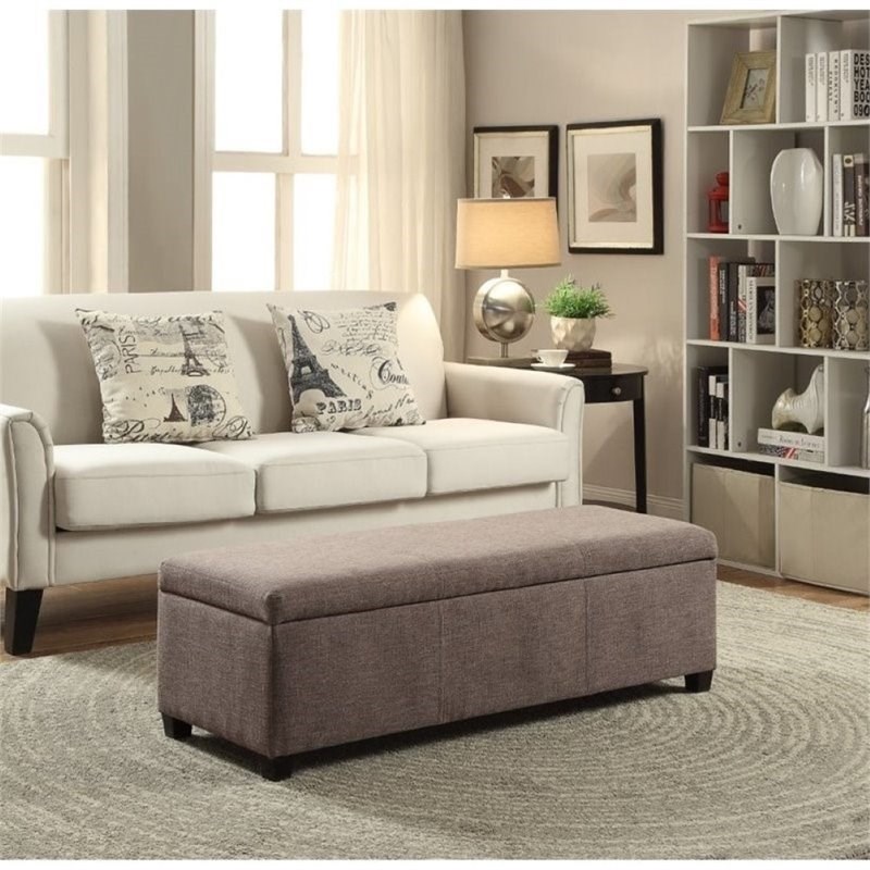 Atlin Designs Storage Bench in Fawn Brown
