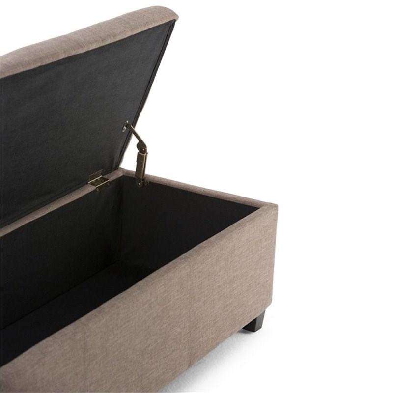 Atlin Designs Storage Bench in Fawn Brown