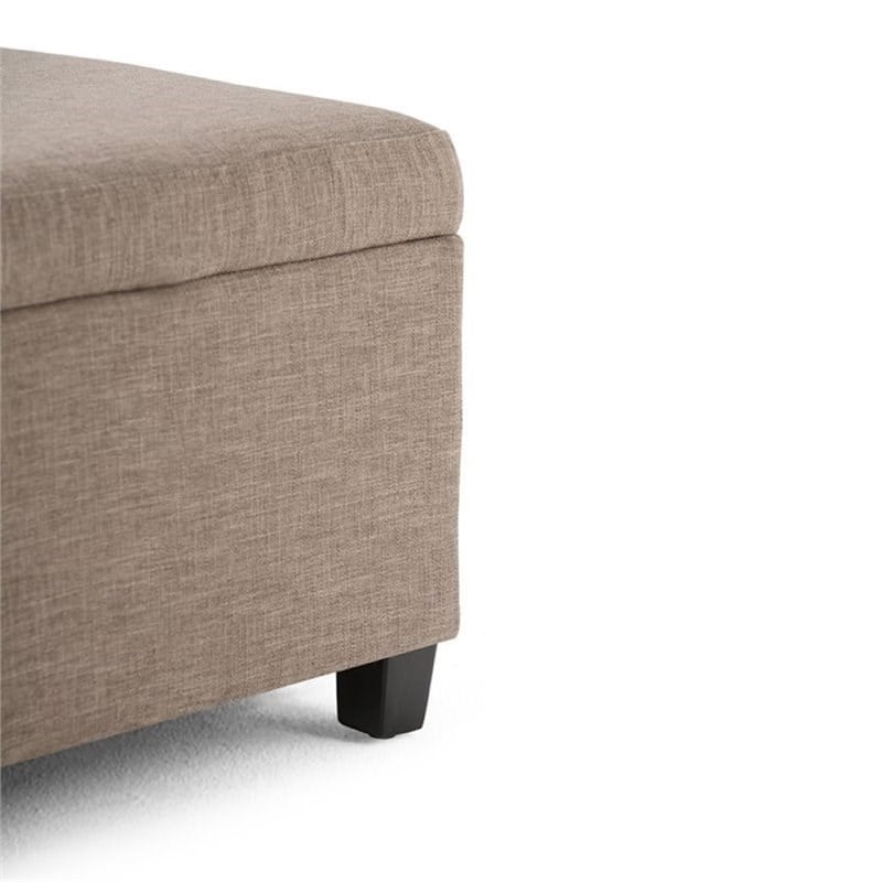 Atlin Designs Storage Bench in Fawn Brown