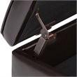 Atlin Designs Faux Leather Storage Bench in Brown